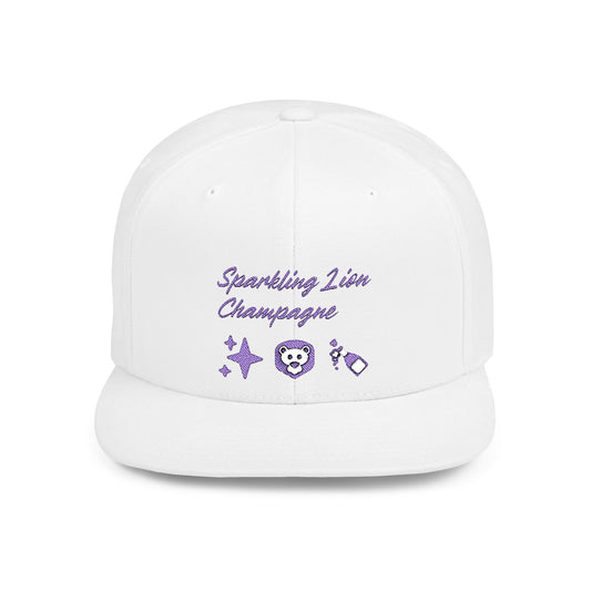 Sparkling Lion Champagne Snapback Hat - Classic Logo